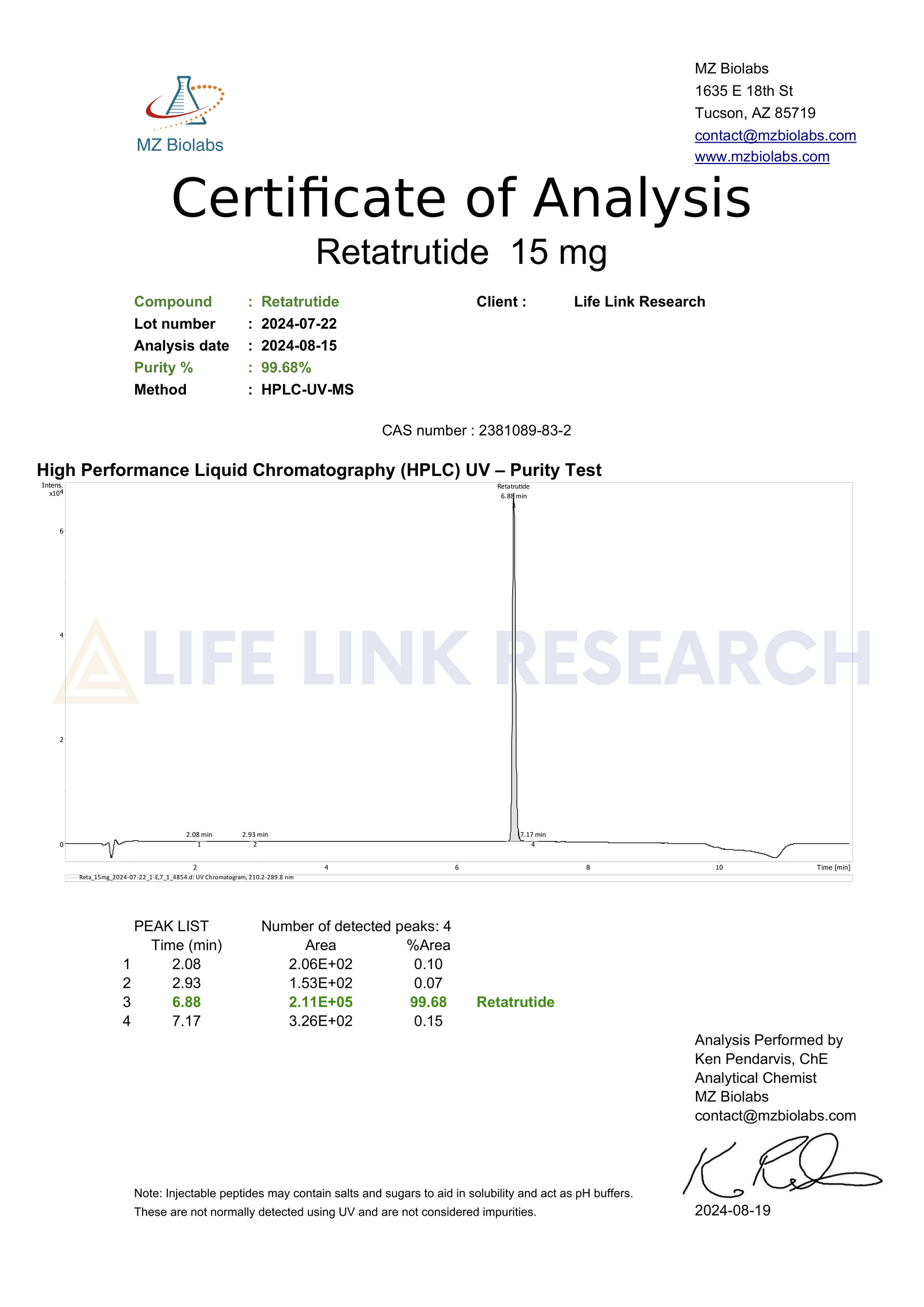 Retatrutide (GLP-1/GIP/GCGR) 15mg - Image 2