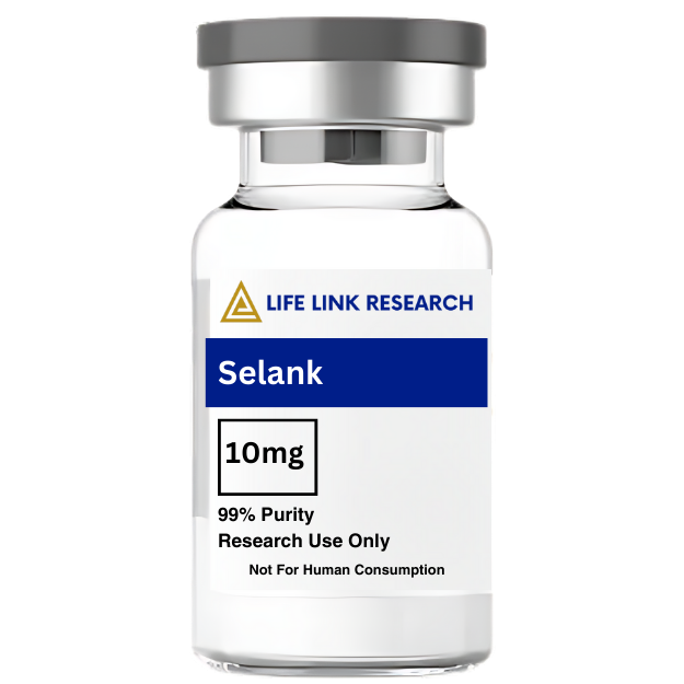 Selank 10mg peptide vial for anxiety research